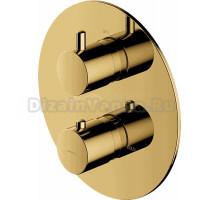 Термостатический смеситель встраиваемый Omnires Y Y1236ROGL С ВНУТРЕННЕЙ ЧАСТЬЮ, золото