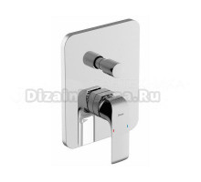 Встраиваемый смеситель для душа и ванны Ravak Flat X070123 С ВНУТРЕННЕЙ ЧАСТЬЮ, нержавеющая сталь