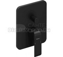 Встраиваемый смеситель для душа и ванны Ravak Flat X070179 С ВНУТРЕННЕЙ ЧАСТЬЮ, черный матовый