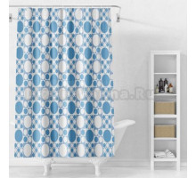 Штора для ванной комнаты Splenka S381.1806, голубой/белый