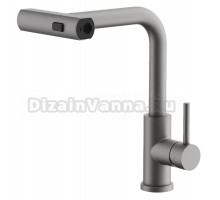 Смеситель для кухни BELZ B811 B74811-3 оружейная сталь