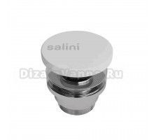 Донный клапан для раковины Salini D 506 без перелива, глянцевый белый