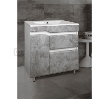Тумба с раковиной TOPPUS Velvet 75 серый камень