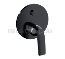 Встраиваемый смеситель для душа и ванны Kludi Balance 527598775 С ВНУТРЕННЕЙ ЧАСТЬЮ, черный матовый, хром