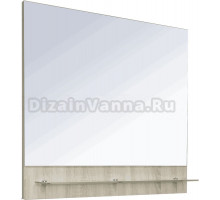 Зеркало Sanita luxe Star 80 с полкой, дуб сонома