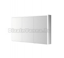 Зеркальный шкаф Esbano ES-5012 120х70 см для ванной с инфракрасным выключателем, с LED-подсветкой корпуса и внутренней подсветкой, с встроенной розеткой, с тремя дверками