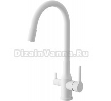 Смеситель для кухни BELZ B814 B76814-8 с гибким изливом, белый