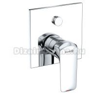 Встраиваемый смеситель для душа и ванны Kludi Ameo 417590575 С ВНУТРЕННЕЙ ЧАСТЬЮ, хром