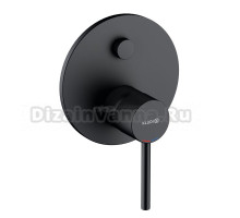 Встраиваемый смеситель для душа и ванны Kludi Bozz 387593976 С ВНУТРЕННЕЙ ЧАСТЬЮ, черный матовый