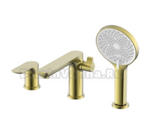 Смеситель на борт ванны Raglo R03.31.03, сатин золотой