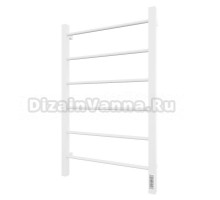 Полотенцесушитель электрический Altasan Каталея СП5080БМ 80x50 см, подключение справа, слева, матовый белый, лесенка, из стали