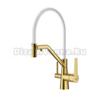 Смеситель для кухни с подключением фильтра Raglo R80.62.03, золотой сатин