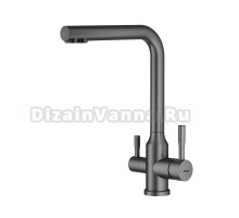 Смеситель для кухни с подключением фильтра Raglo R81.61.09, графит