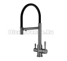 Смеситель для кухни с подключением фильтра Raglo R81.63.09, графит