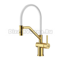 Смеситель для кухни со съемным изливом на магните Raglo R86.41.03, золотой сатин