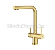 Смеситель для кухни с подключением фильтра Splenka S70.61.03, золотой сатин