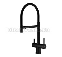 Смеситель для кухни с подключением фильтра Splenka S70.63.06, черный