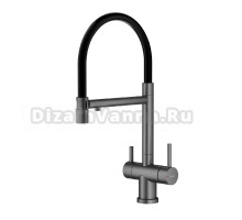 Смеситель для кухни с подключением фильтра Splenka S70.63.09, графит