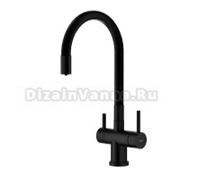 Смеситель для кухни с подключением фильтра Splenka S70.64.06, черный