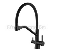 Смеситель для кухни с подключением фильтра Splenka S71.62.06, черный