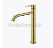 Смеситель для раковины высокий Splenka S221.15.03, золотой сатин