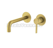 Смеситель для раковины встраиваемый Splenka S221.11.03, золотой сатин