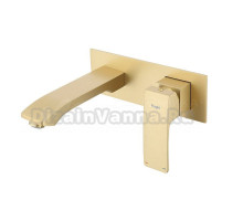 Смеситель для раковины встраиваемый Raglo R01.11.03, золотой сатин