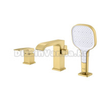 Смеситель на борт ванны Raglo R02.31.03, золотой сатин