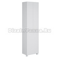 Шкаф-пенал для ванной Belux Неаполь 50 напольный, белый глянцевый