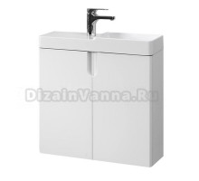 Тумба с раковиной Belux Даллас 55 R подвесная, белая глянцевая