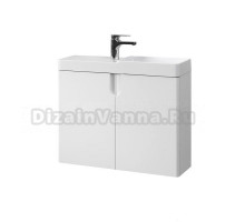 Тумба с раковиной Belux Даллас 70 R подвесная, белая глянцевая