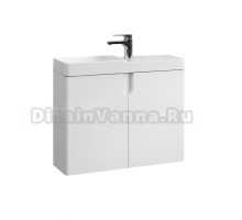 Тумба с раковиной Belux Даллас 70 L подвесная, белая глянцевая