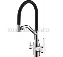 Смеситель для кухни BELZ B815 B78815-1 с гибким изливом, сатин