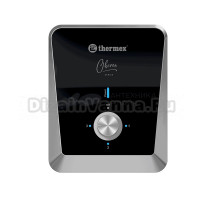 Проточный водонагреватель Thermex Oberon 6000 электрический, настенный, вертикальный, черный
