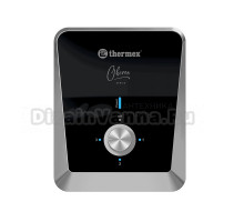 Проточный водонагреватель Thermex Oberon 8000 электрический, настенный, вертикальный, черный