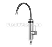 Проточный водонагреватель Thermex Ton 3000 электрический, на раковину, вертикальный, хром, черный