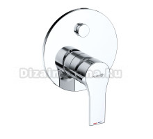 Встраиваемый смеситель для душа и ванны Kludi Zenta SL 487590565 С ВНУТРЕННЕЙ ЧАСТЬЮ, хром