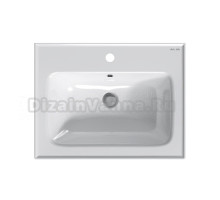 Мебельная раковина AM.PM X-Joy 60 накладная, глянцевая белая, прямоугольная, фарфор