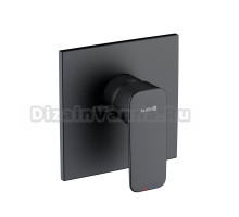 Встраиваемый смеситель для душа и ванны Kludi Pure&Style 407553975 С ВНУТРЕННЕЙ ЧАСТЬЮ, черный матовый