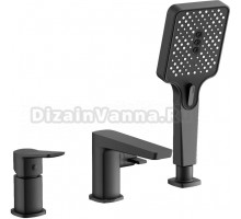 Смеситель на борт ванны BELZ B715 B66715-7 черный