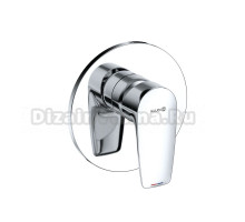 Встраиваемый смеситель для душа и ванны Kludi Pure&Solid 347550575 С ВНУТРЕННЕЙ ЧАСТЬЮ, хром