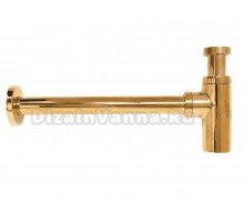 Сифон для раковины GID Minucia G-64GD 32 мм, трубный, золото