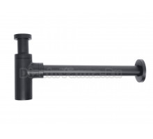 Сифон для раковины GID Minucia G-74BL 32 мм, трубный, матовый черный