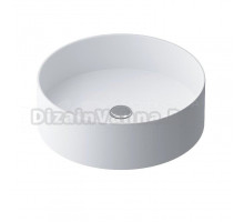 Накладная раковина AM.PM Func M8FWCC40400WG 40 глянцевая белая, круглая