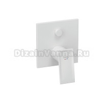 Встраиваемый смеситель для душа и ванны Kludi Decus 547635375 С ВНУТРЕННЕЙ ЧАСТЬЮ, белый матовый