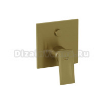 Встраиваемый смеситель для душа и ванны Kludi Decus 54763N075 С ВНУТРЕННЕЙ ЧАСТЬЮ, брашированное золото