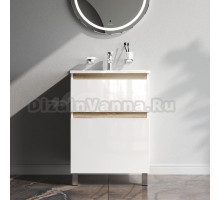 Тумба под раковину без столешницы AM.PM X-Joy 60 напольная, 2 ящика, белый глянец