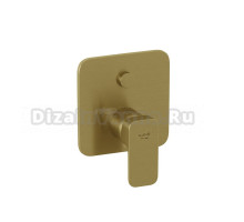 Встраиваемый смеситель для душа и ванны Kludi Renon 42763N075 С ВНУТРЕННЕЙ ЧАСТЬЮ, брашированное золото