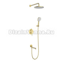 Душевая система встраиваемая Raglo R20.27.03, сатин золотой
