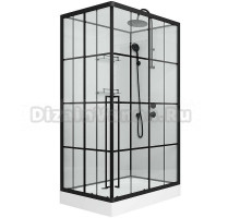 Душевая кабина Niagara Standart ST100/80/15QR/KL/BKT 100x80, R